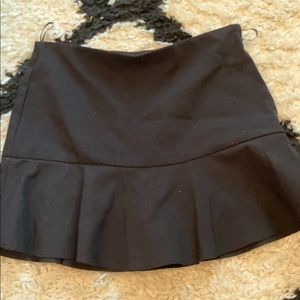 Black Zara Ruffle Skirt